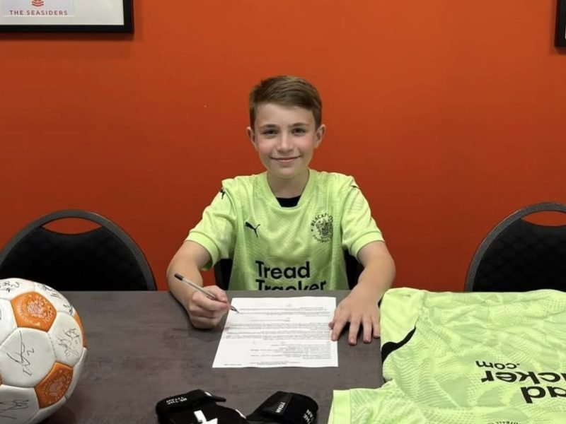 Josh, RJ Goalkeeping Academy keeper, now at Blackpool